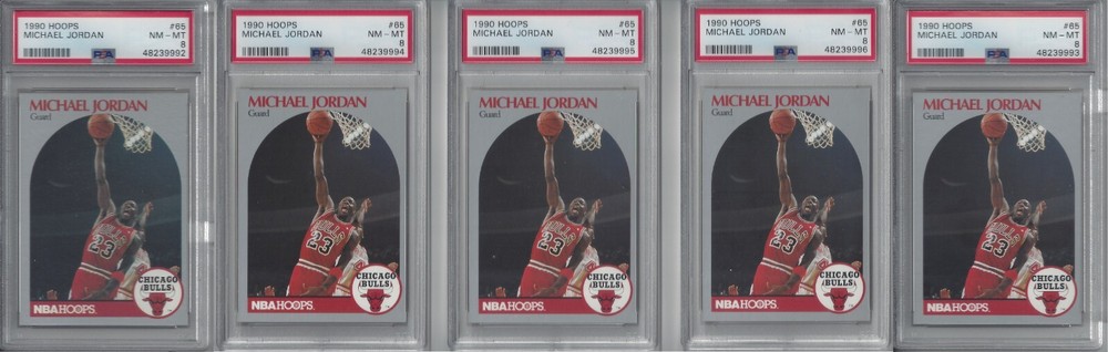 1990 Hoops #65 Michael Jordan PSA 8 THE GOAT Chicago Bulls HOF