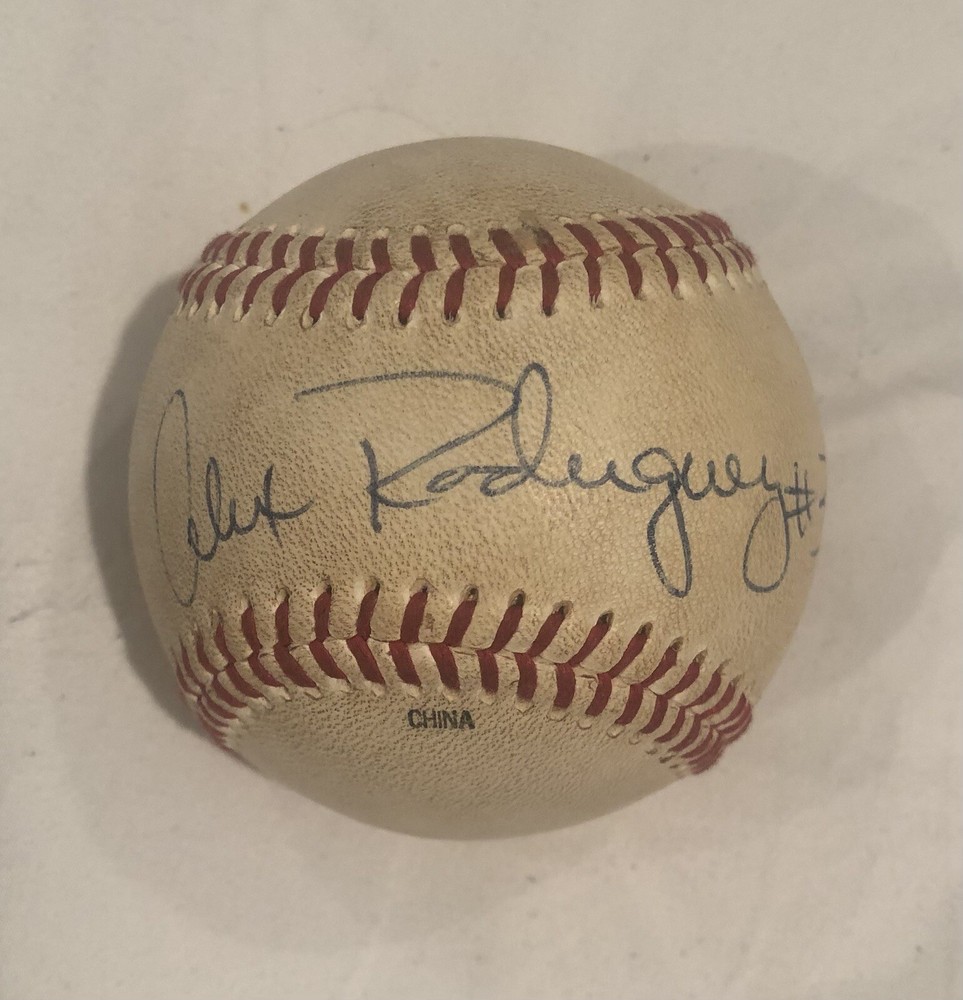 Alex Rodriguez Game Used Signed PCL Baseball Mariners Rookie Auto Rare