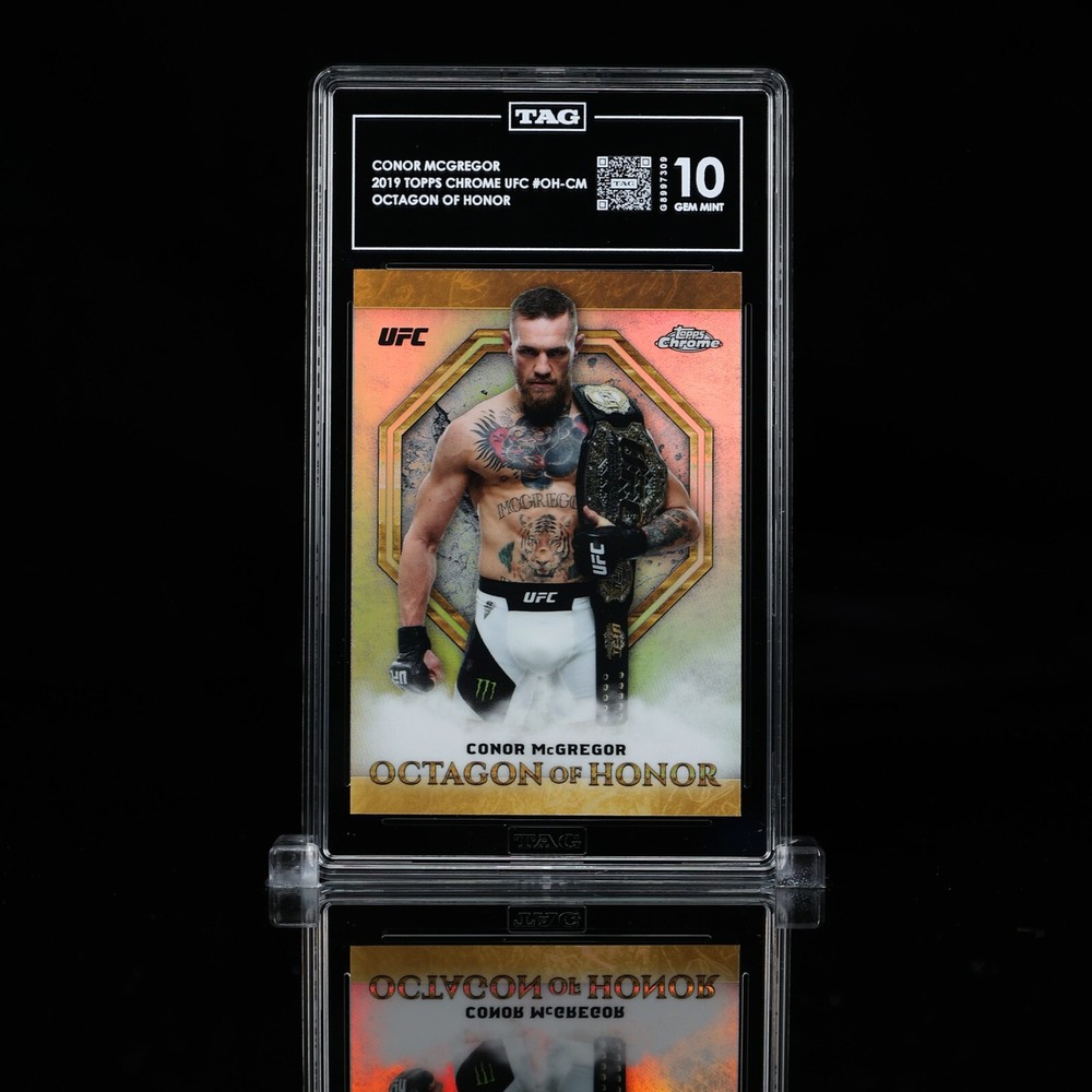 2019 Topps Chrome UFC Octagon Of Honor OH-CM Conor McGregor TAG 10