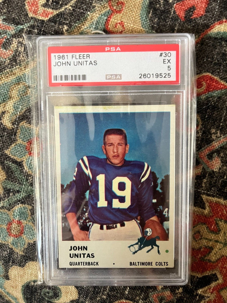Johnny Unitas 1961 Fleer PSA 5 EX