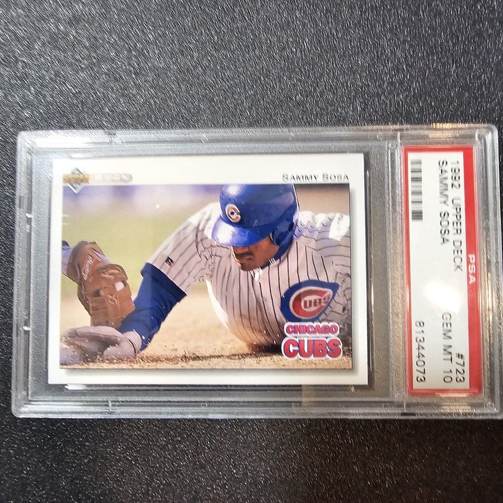 Sammy Sosa 1992 Upper Deck #723 PSA 10 Gem Mint Chicago Cubs