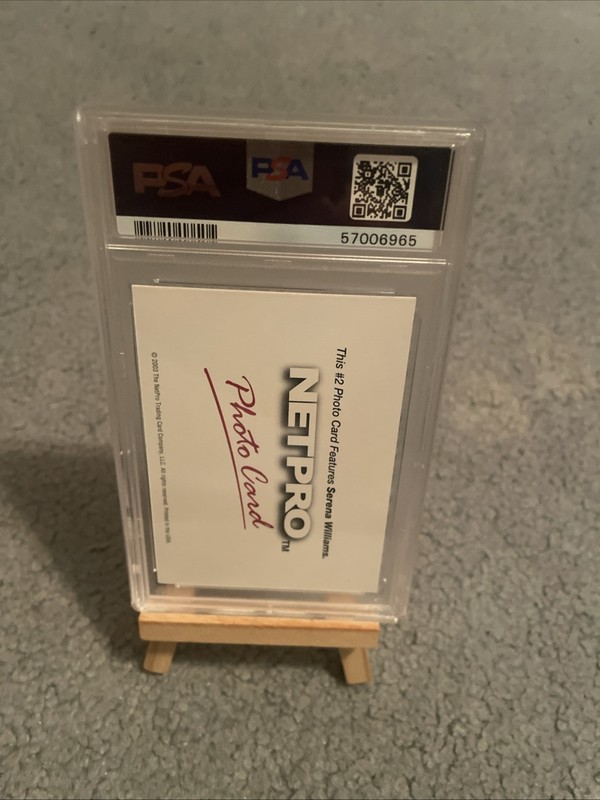 SERENA WILLIAMS 2003 NETPRO #2 | Photo Card | PSA 10 GMT view 2
