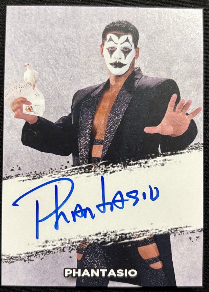 WWE auto card Phantasio Spell Binder wrestling wwf aew wcw Spellbinder