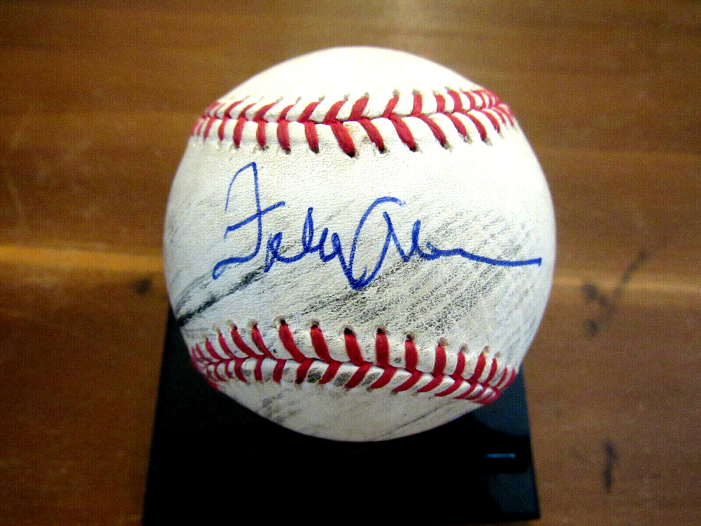 FELIPE ALOU 3 X A/S NY YANKEES EXPOS MOY SIGNED AUTO OML GAME USED BASEBALL JSA 