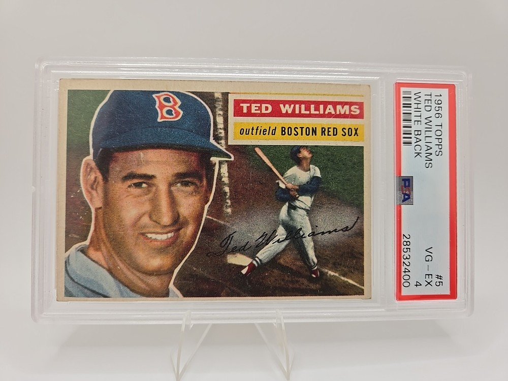 1956 Ted Williams PSA 4 VG-EX WHITE BACK