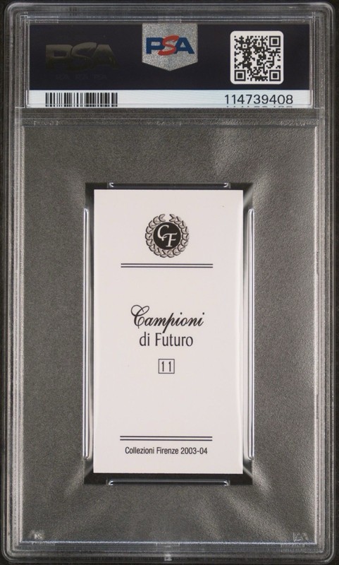 2003-04 Collezioni Firenze Campioni di Futuro "Sky" Sidney Crosby #11 PSA 9 view 2