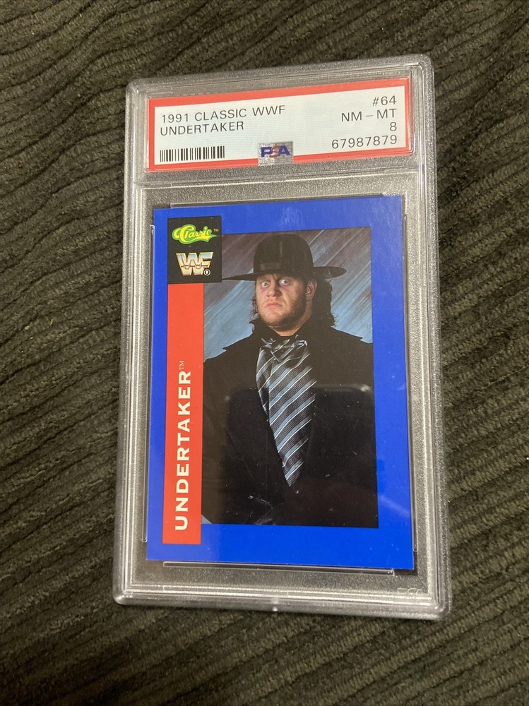 1991 Classic WWF #64 Undertaker Psa 8 Rookie 