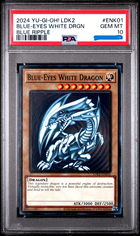 Blue-Eyes White Dragon (Version 4) LDK2-ENK01 Legendary Decks II PSA 10