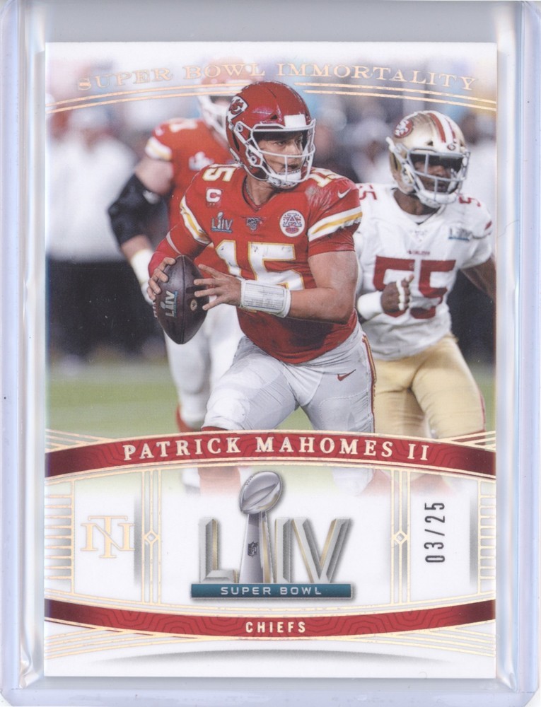 PATRICK MAHOMES II 2023 National Treasures SUPER BOWL IMMORTALITY HOLO SILVER /2