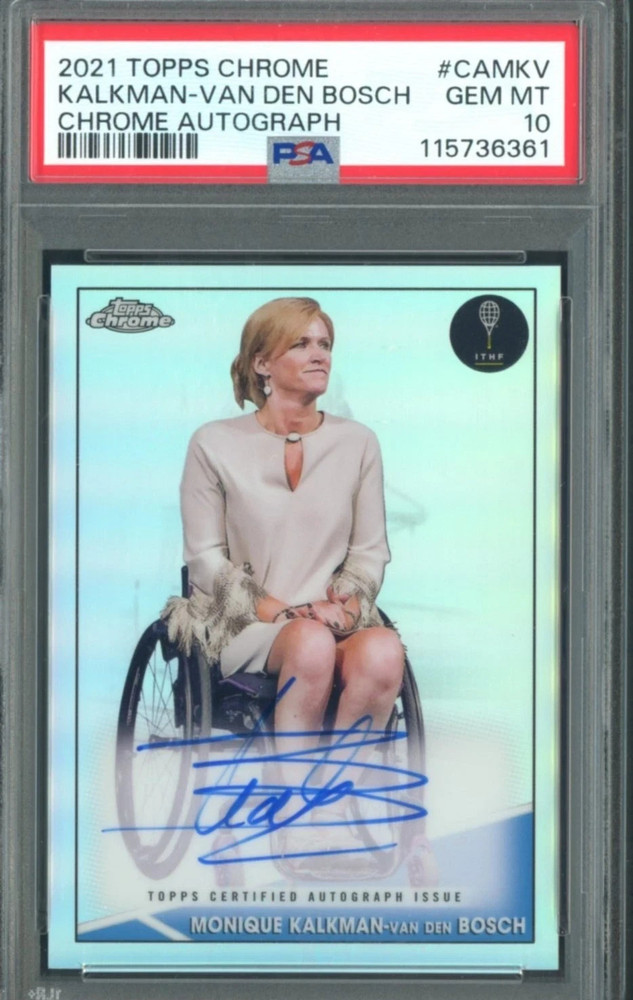 2021 Topps Chrome Refractor Kalkman-Van Den Bosch AUTO 41/50 PSA 10