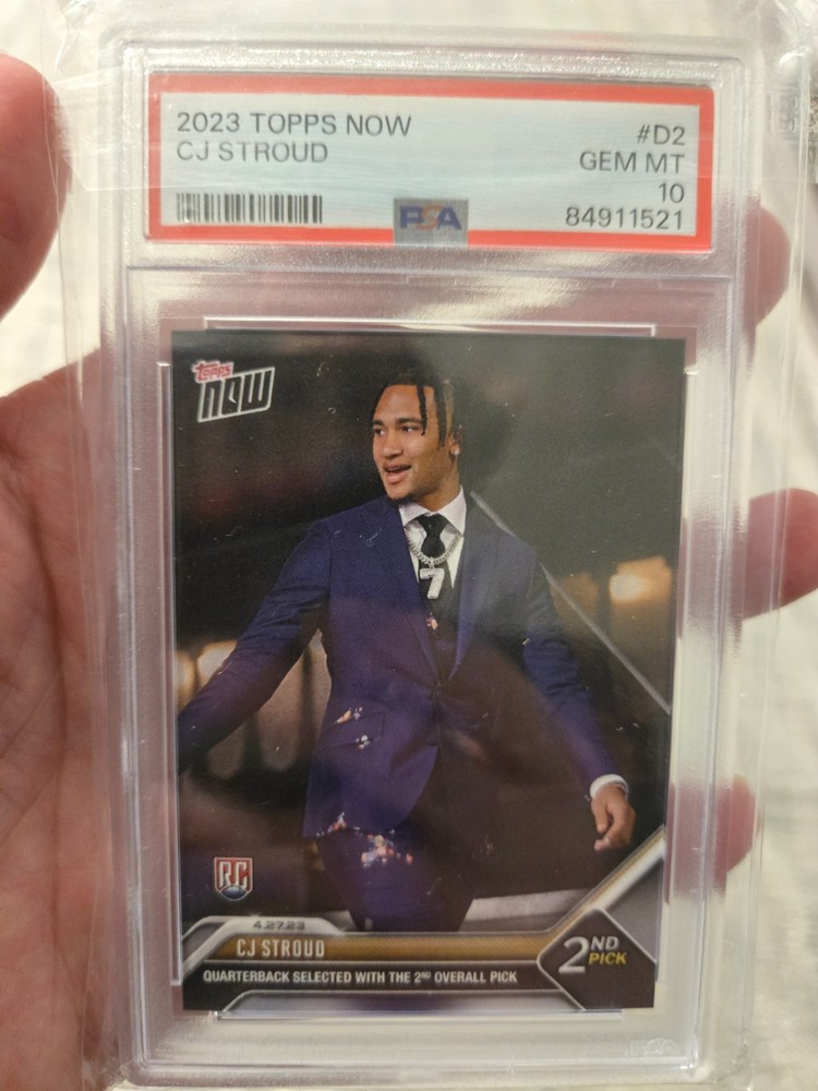 2023 Topps Now Draft /2710 CJ Stroud #D-2 PSA 10 GEM MT Rookie RC