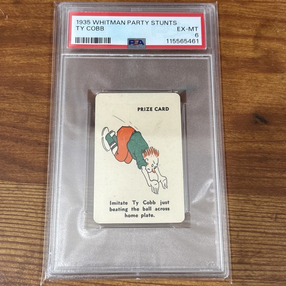 Ty Cobb 1935 Whitman Party Stunts PSA 6 Baseball Card