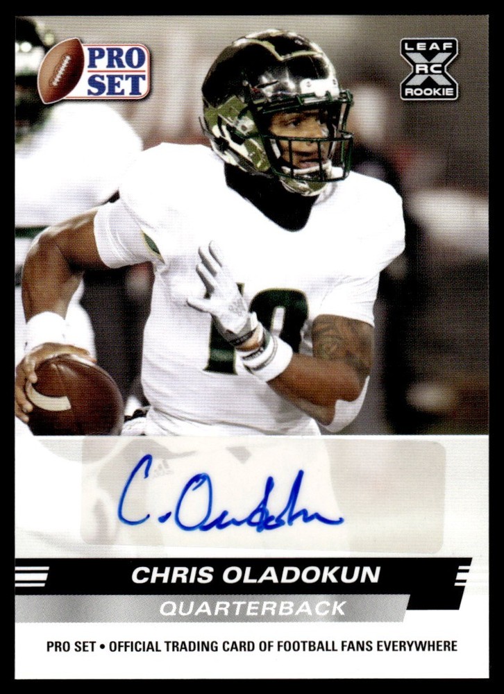 2022 Pro Set Chris Oladokun Rookie Auto #PSA-CO1