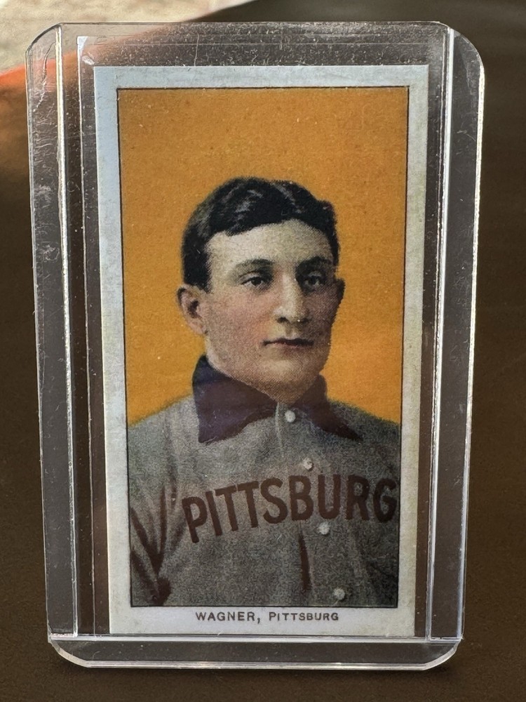 1909-1911 T206 Honus Wagner Highest Quality Reprint Made Correct Font view 1