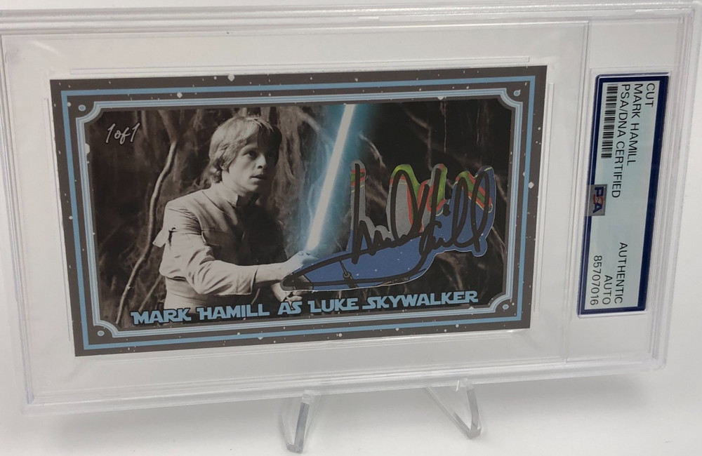MARK HAMILL PSA CUT AUTO 1/1 Card EMPIRE STRIKES BACK as LUKE SKYWALKER 1 of 1