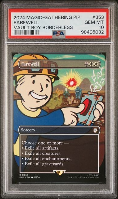 PSA 10 MTG Farewell #353 Fallout Vault Boy Borderless Magic The Gathering