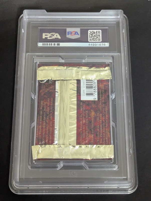 1994 Magic The Gathering MTG Revised Edition Plastic Pack German PSA 10 view 2