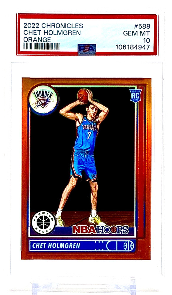 2022-2023 Panini Chronicles "NBA HOOPS PREMIUM" Orange SP /75 - PSA 10
