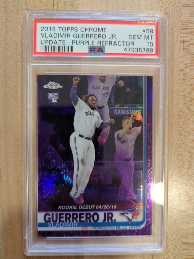 2019 TOPPS CHROME UPDATE #21 VLADIMIR GUERRERO JR. ROOKIE RC 115/175 PSA 10