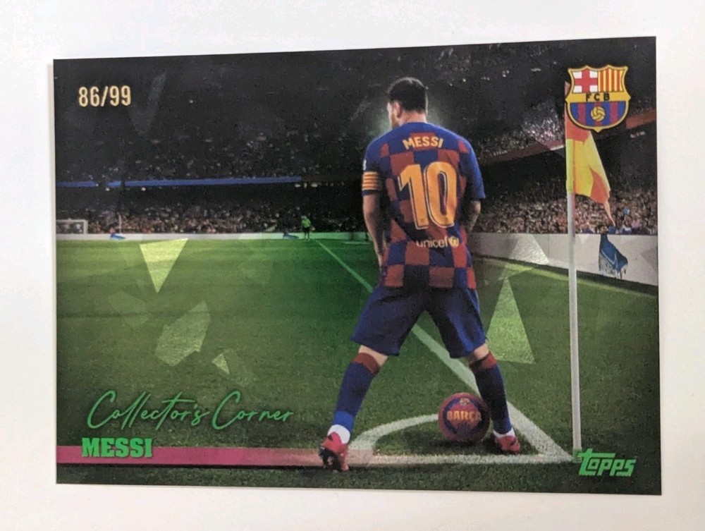 Lionel Messi 2025-26 Topps FC Barcelona Team Set Collector's Corner Green /99