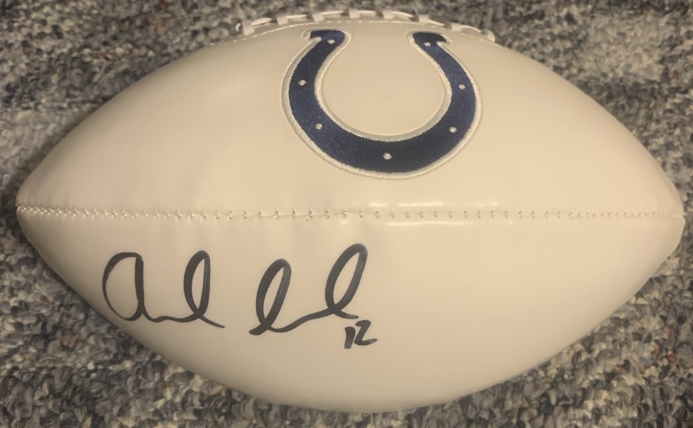 ANDREW LUCK INDIANAPOLIS COLTS AUTOGRAPHED FULL SIZE FOOTBALL PSA/DNA 