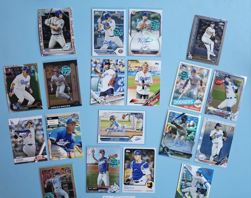 Dodgers ct /25 2018 Bowman Chrome Auto SSP + Will Smith Topps RC + SHOHEI Ohtani view 2