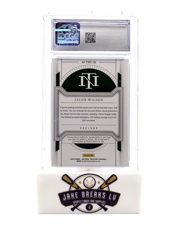 2024 National Treasures TAG AUTO Prospect Material Signature /5 CGC 8 Auto 10!🔥 view 2