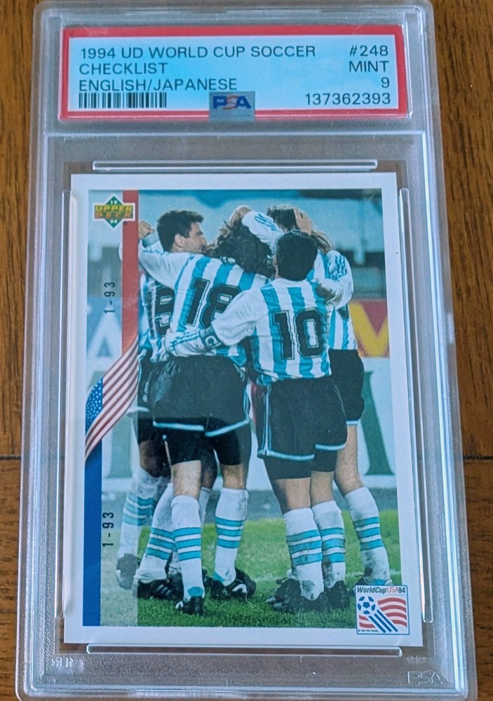 1994 Upper Deck World Cup Japanese - DIEGO MARADONA #248 PSA 9 Pop 3