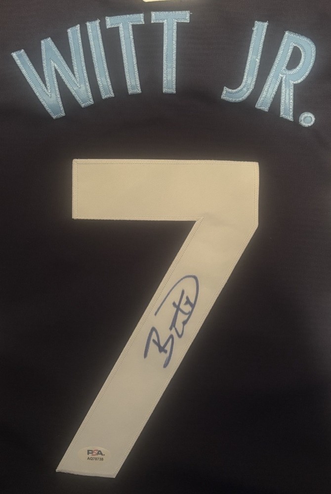 Bobby Witt Jr. Signed Autographed Kansas City Royals Jersey PSA/DNA COA