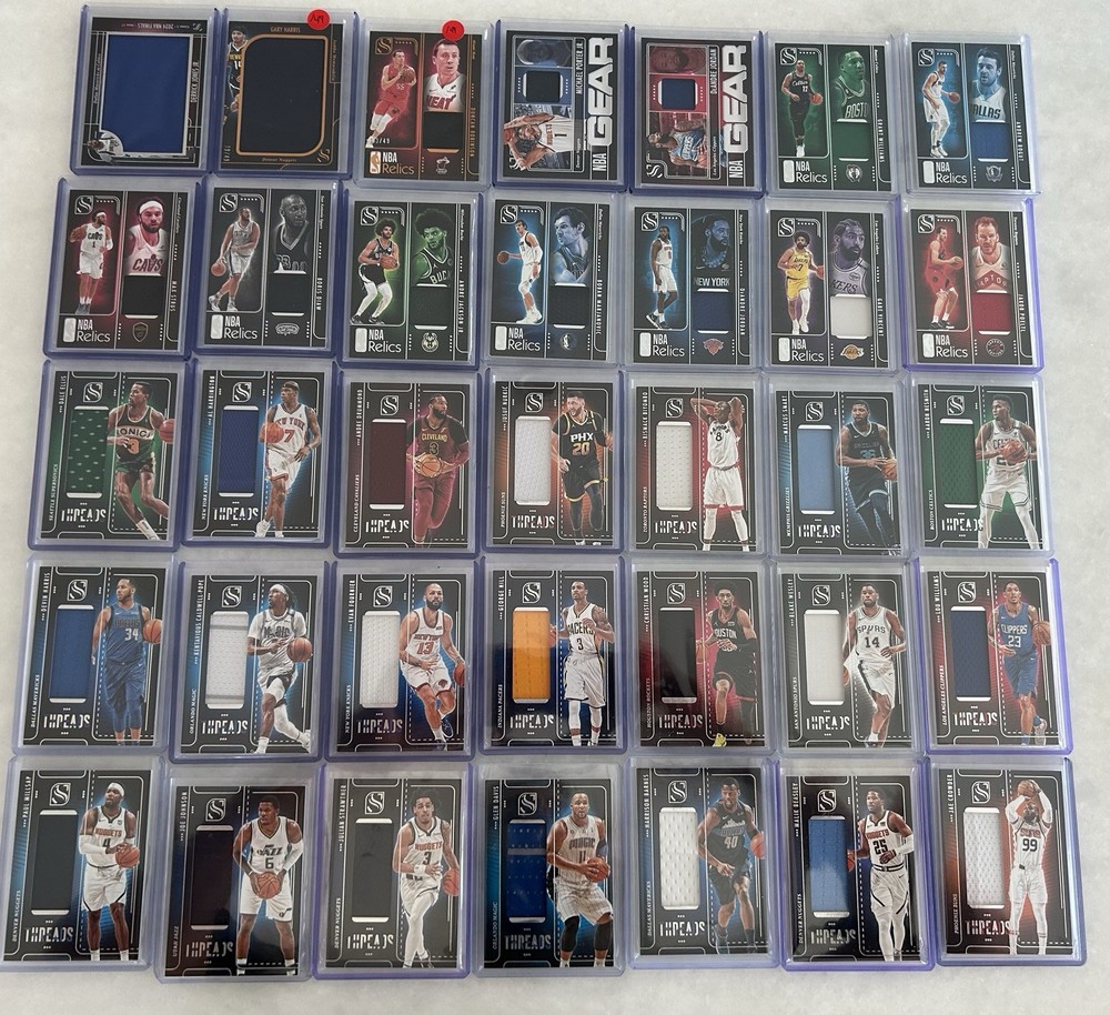2024-25 Silhouette Threads Relics Gear Finals Game Used GU Jersey Lot (35) RARE