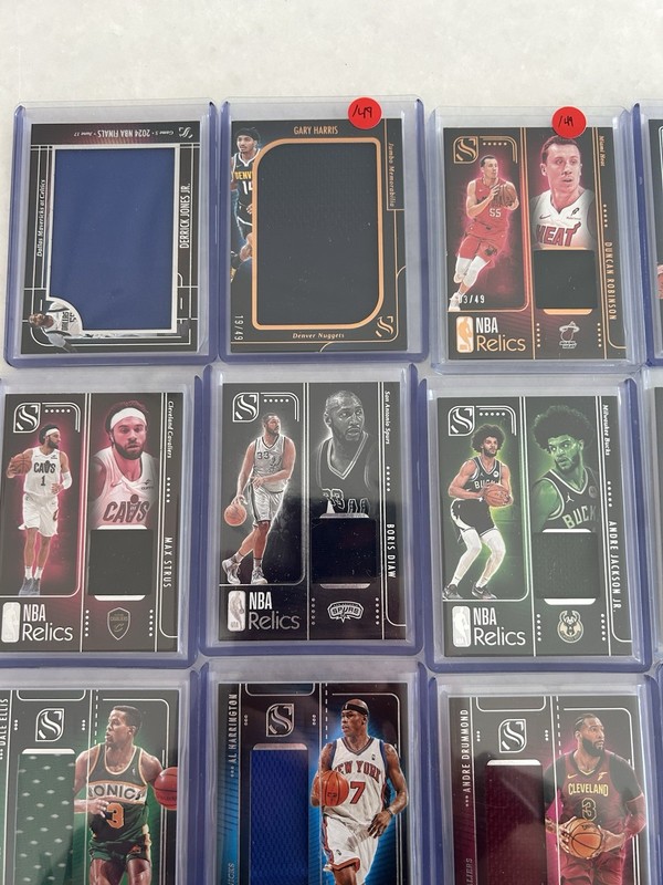 2024-25 Silhouette Threads Relics Gear Finals Game Used GU Jersey Lot (35) RARE view 2