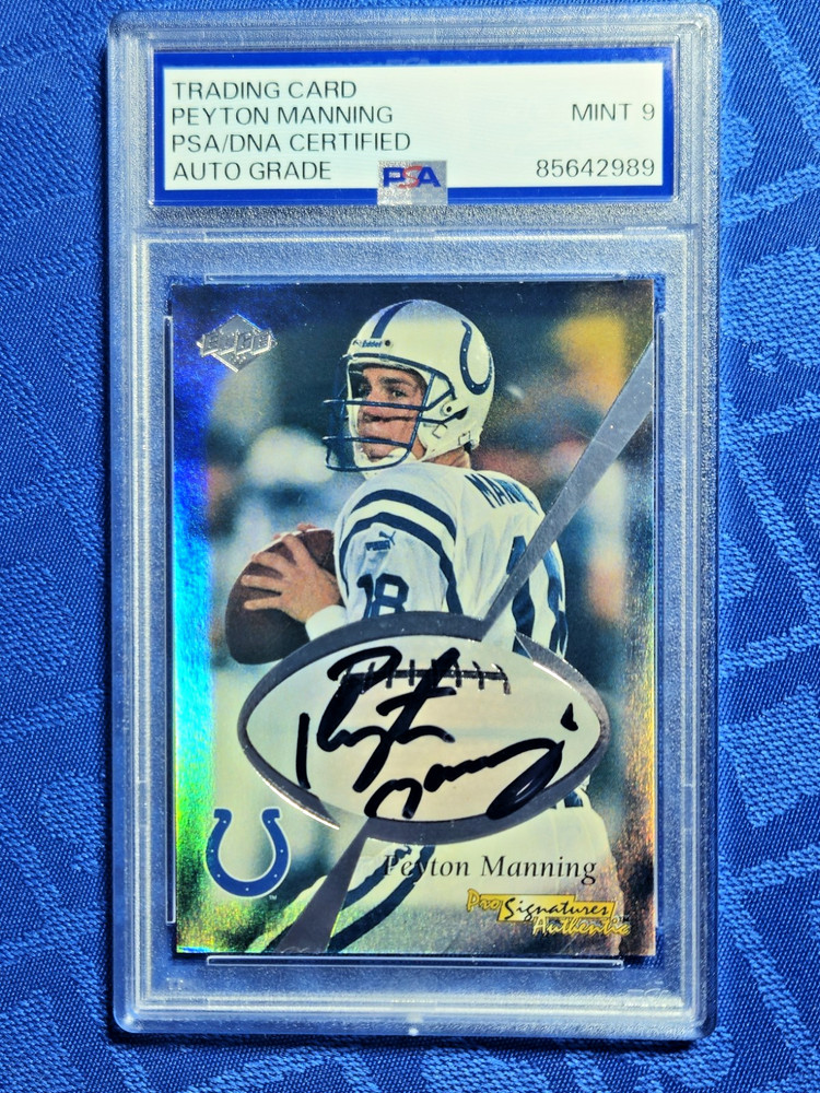 1999 Collectors Edge Peyton Manning Masters Pro Signatures PSA 9 AUTO  #/500