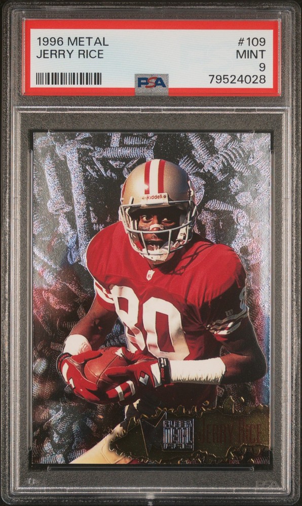 1996 METAL #109 JERRY RICE PSA 9