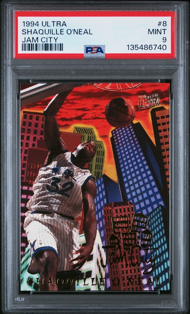 1994 ULTRA JAM CITY #8 SHAQUILLE O'NEAL PSA 9