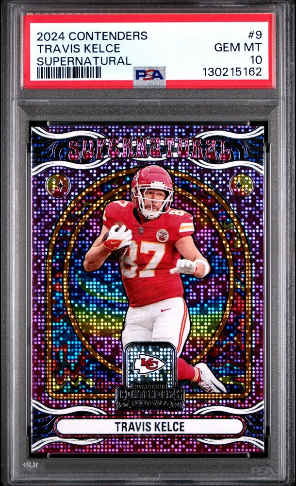 2024 CONTENDERS SUPERNATURAL #9 TRAVIS KELCE PSA 10