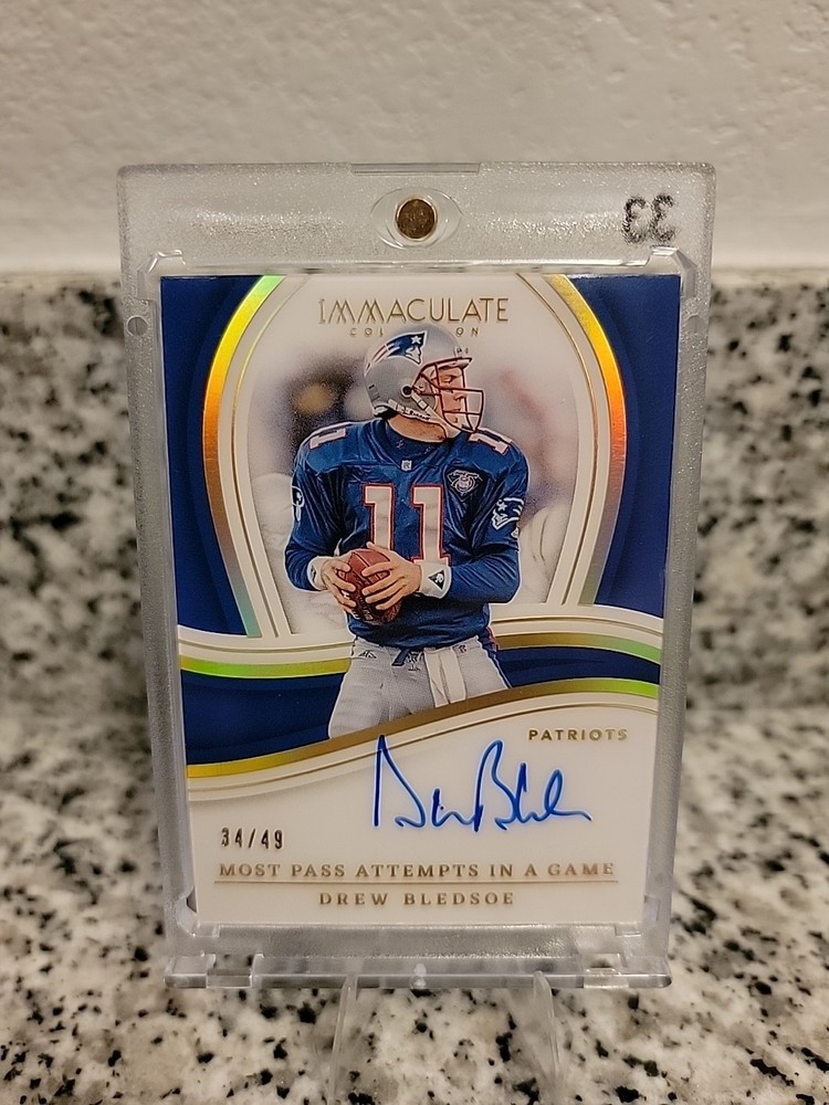 2023 Immaculate Drew Bledsoe Immaculate Records Auto /49