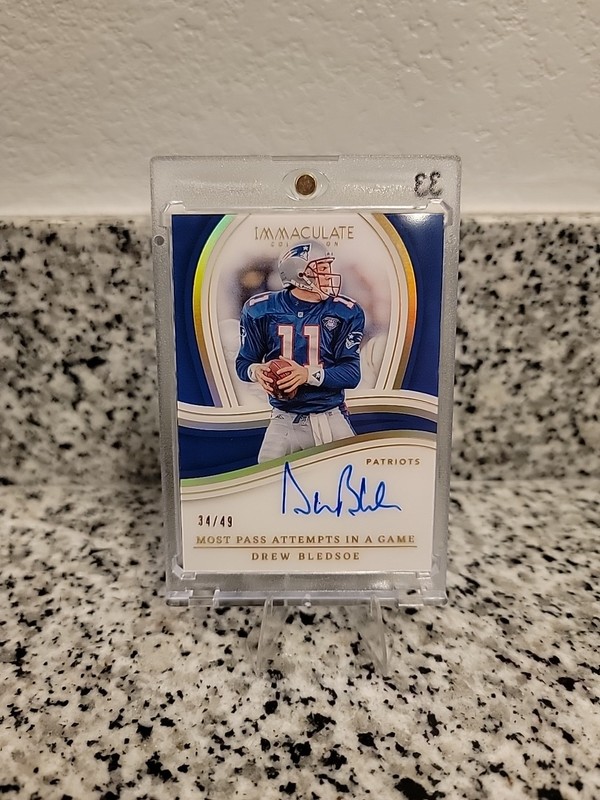 2023 Immaculate Drew Bledsoe Immaculate Records Auto /49 view 2