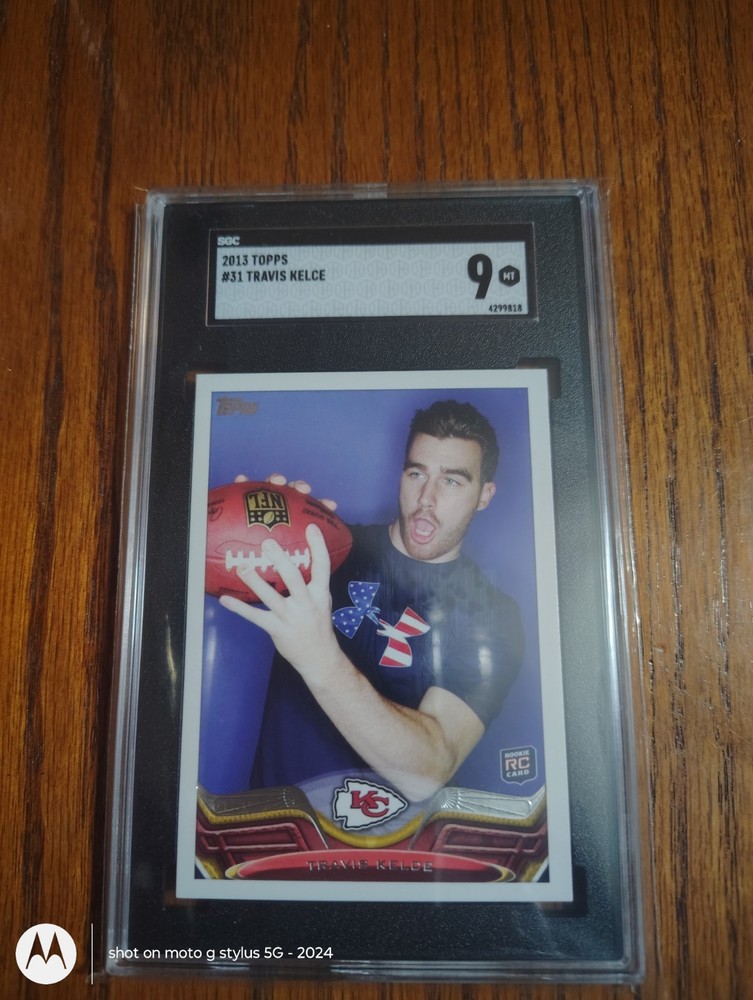 2013 TOPPS TRAVIS KELCE GRADED SGC 9 MINT