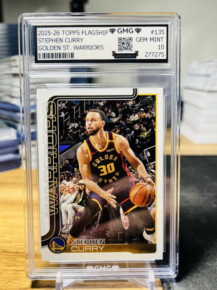 2025-26 Topps Basketball Stephen Curry Flagship #135 GMG Graded 10 Gem Mint 💎