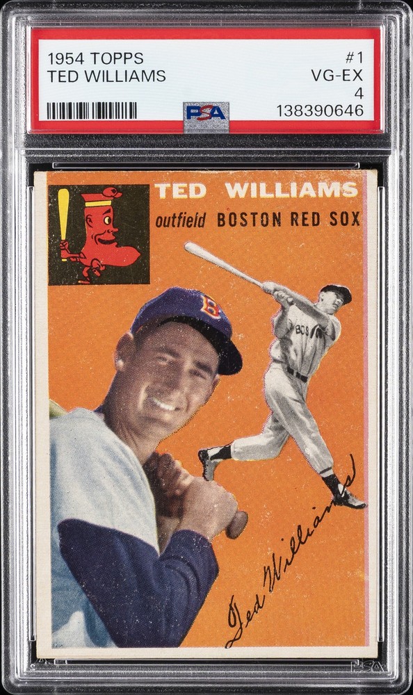 1954 TOPPS #1 TED WILLIAMS PSA 4