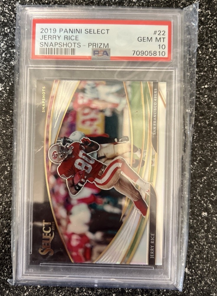 2019 Panini Select Snapshots 22 Jerry Rice Prizm PSA 10 San Francisco 49ers