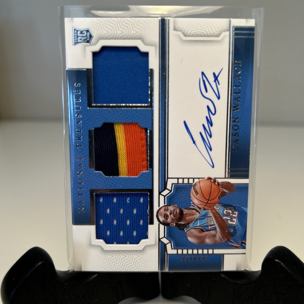 Cason Wallace 2023-24 Panini National Treasures RC Patches Auto RPA /99 #RMT-CAS