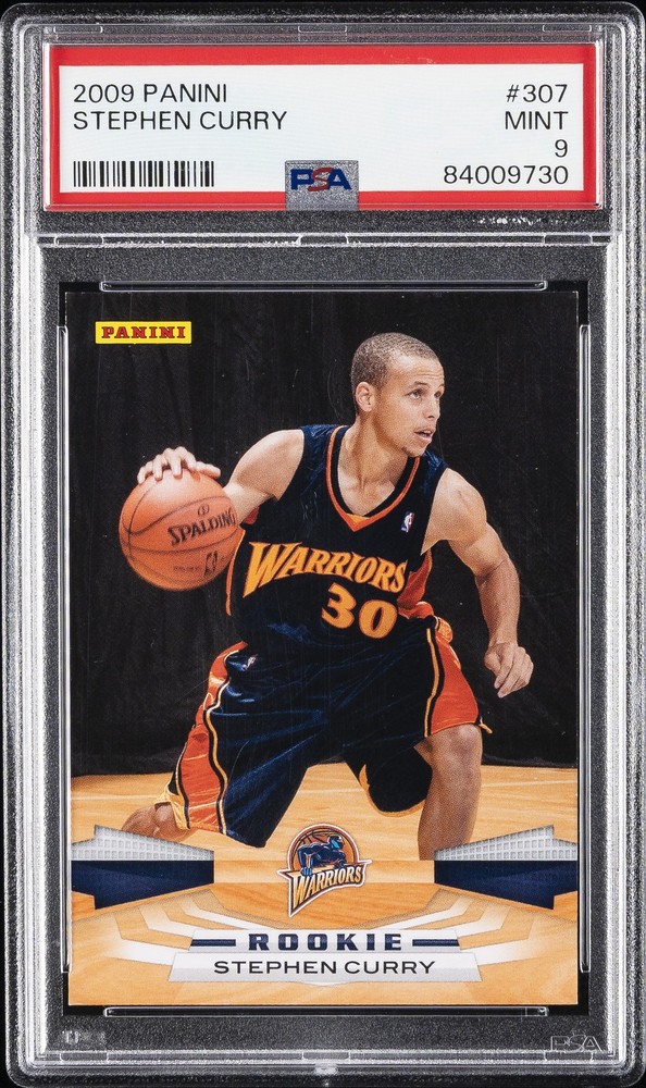 2009 PANINI #307 STEPHEN CURRY ROOKIE RC PSA 9