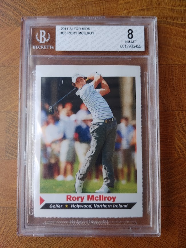 2011 SI for Kids Rory McIlroy BGS 8 Rookie Sports Illustrated RC NM-MT