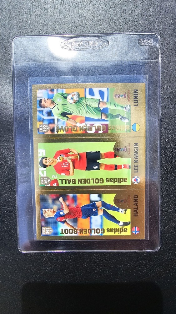 2019-20 FIFA 365 Erling Haaland/Kangin/Lunin Sticker #421 Rookie RC Blue Back