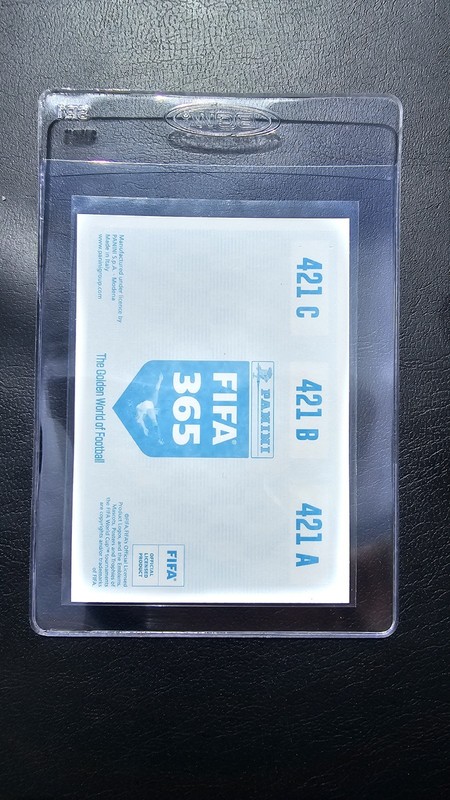 2019-20 FIFA 365 Erling Haaland/Kangin/Lunin Sticker #421 Rookie RC Blue Back view 2