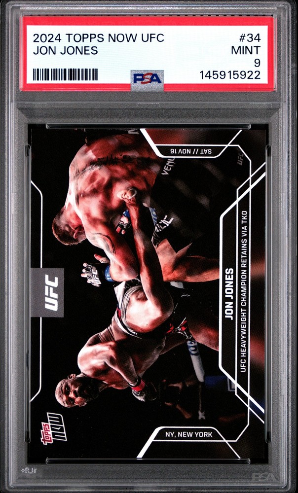 2024 TOPPS NOW UFC #34 JON JONES PSA 9