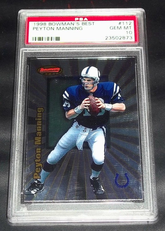 PSA 10 Gem Mint Rc Peyton Manning Rookie 1998 Bowmans Best #112 *(FREE SHIPPING) view 2