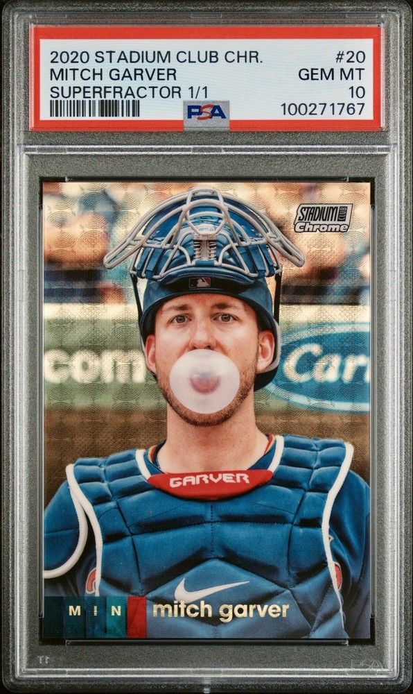2020 Topps Stadium Club Chrome #20 Mitch Garver Superfractor 1/1 PSA 10