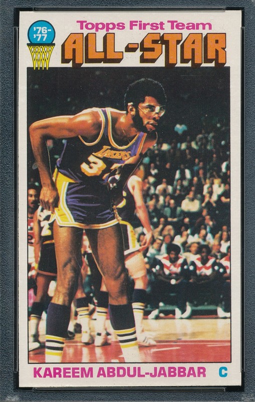 PSA 7 NM KAREEM ABDUL-JABBAR HOF 1976 TOPPS #126 LEW ALCINDOR GRADED NBA *TPHLC view 2